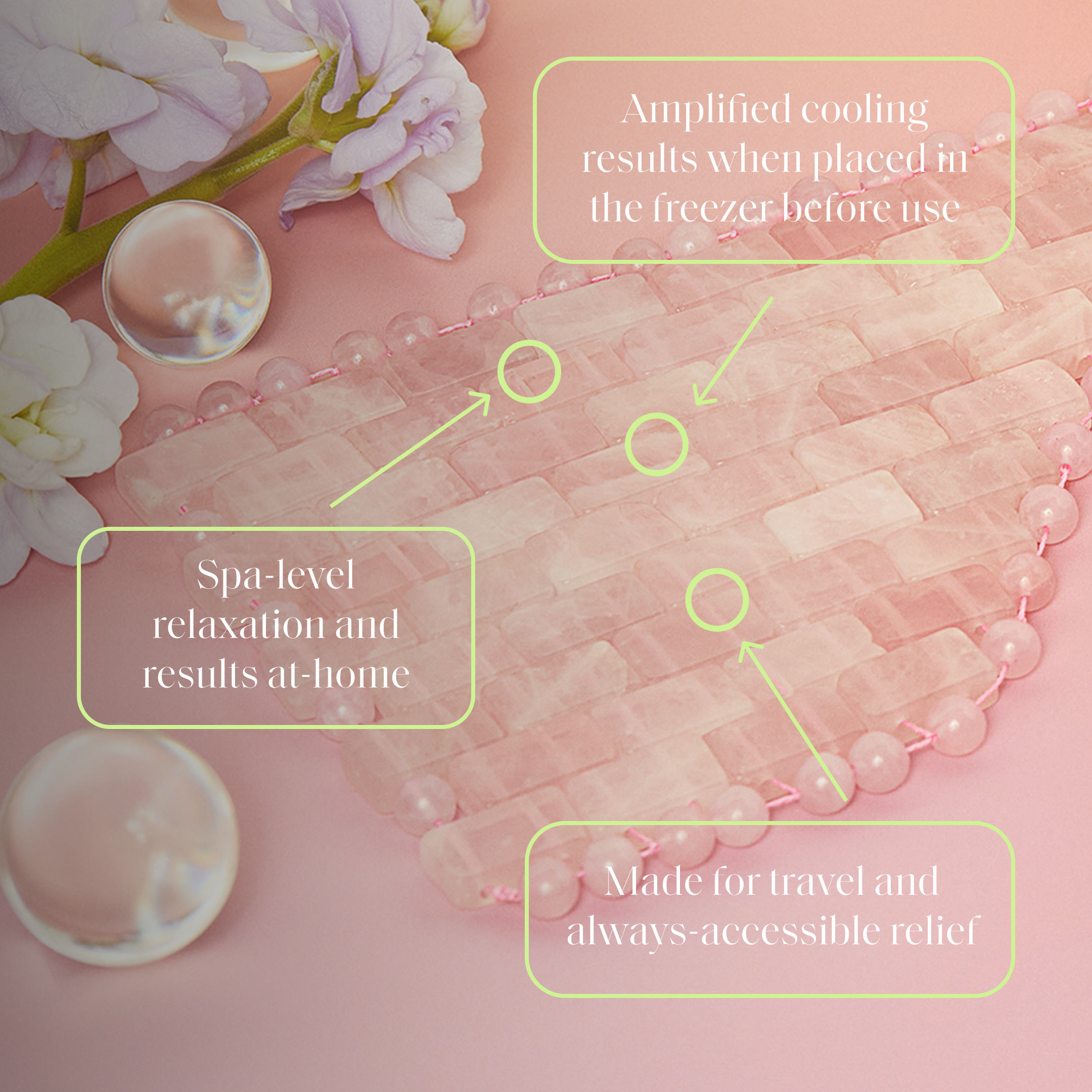 Rose Quartz Eye Mask