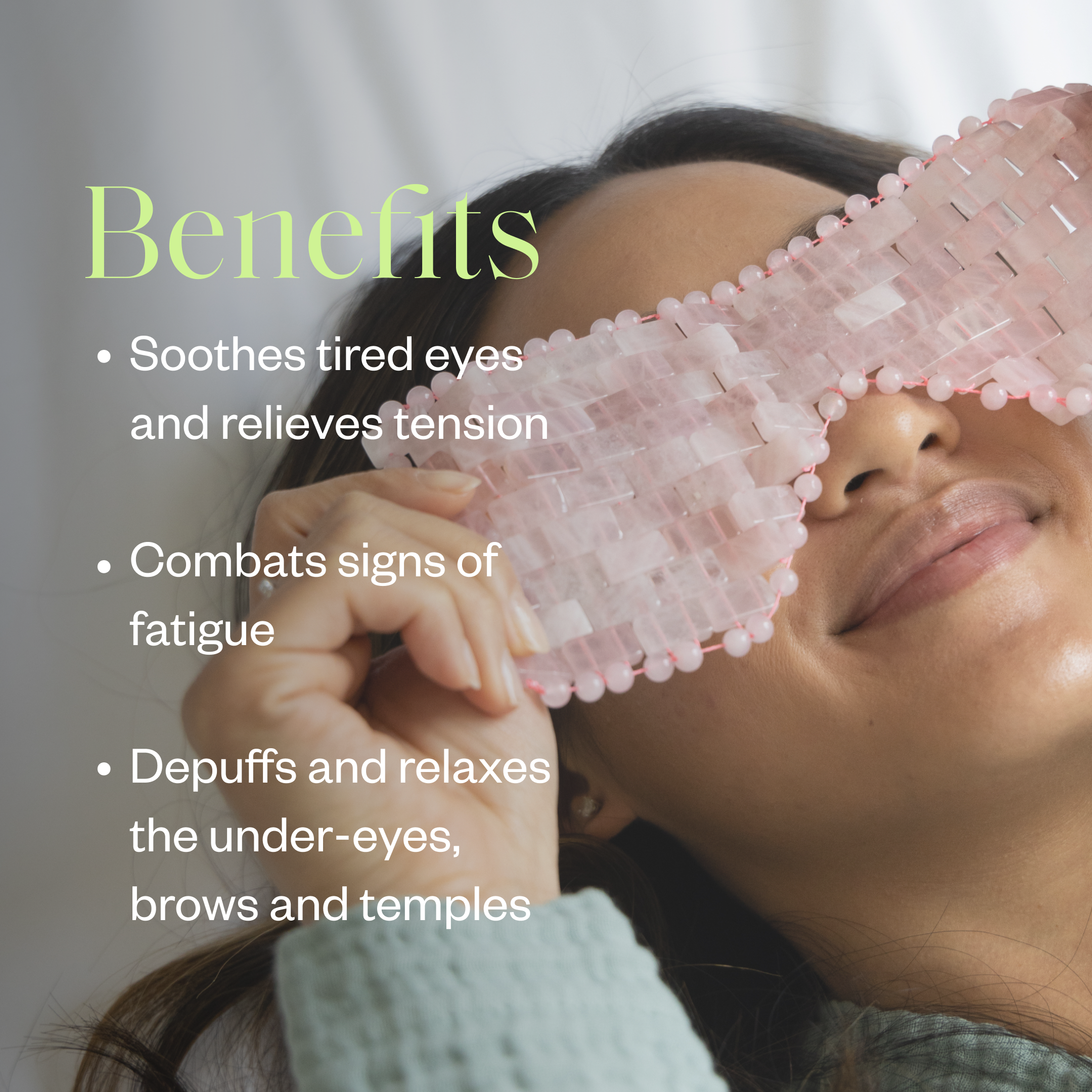 Rose Quartz Eye Mask