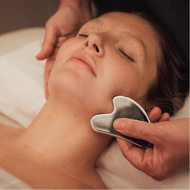 Facial gua sha treatment at WTHN